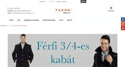 Desktop Screenshot of ferfi-kabat.hu