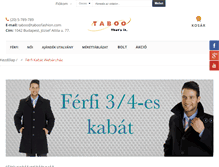 Tablet Screenshot of ferfi-kabat.hu